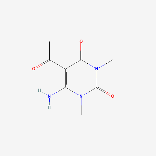 5-acetyl-6-amino-1,3-dimethylpyrimidine-2,4-dione (CAS: 32970-32-4) - Chemical Structure and Molecular Formula 