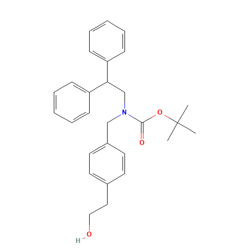 tert-butyl N-(2,2-diphenylethyl)-N-[[4-(2-hydroxyethyl)phenyl]methyl]carbamate (CAS: 950502-47-3) - Related Chemical Product