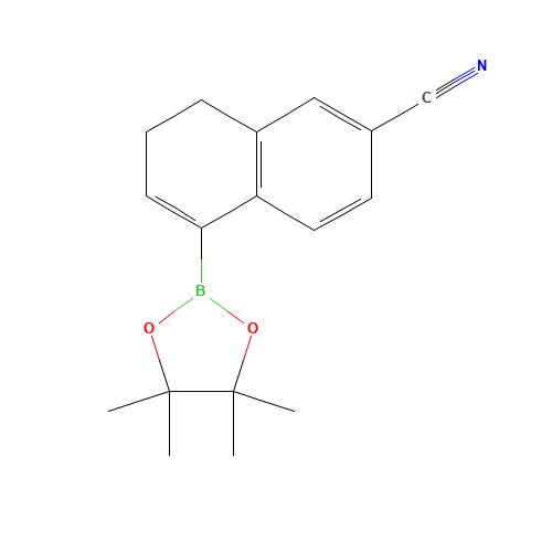 5-(4,4,5,5-tetramethyl-1,3,2-dioxaborolan-2-yl)-7,8-dihydronaphthalene-2-carbonitrile (CAS: 952675-93-3) - Related Chemical Product