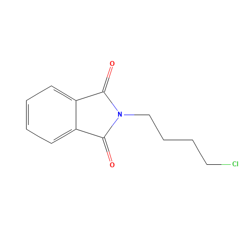2-(4-chlorobutyl)isoindole-1,3-dione (CAS: 42152-99-8) - Chemical Structure and Molecular Formula 