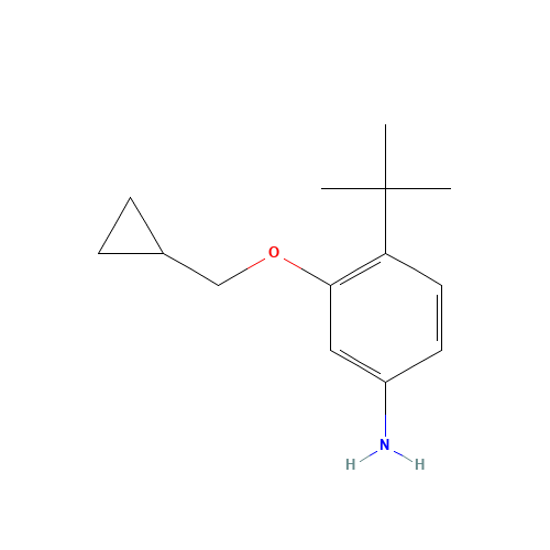 4-tert-butyl-3-(cyclopropylmethoxy)aniline (CAS: 1369783-74-3) - Related Chemical Product