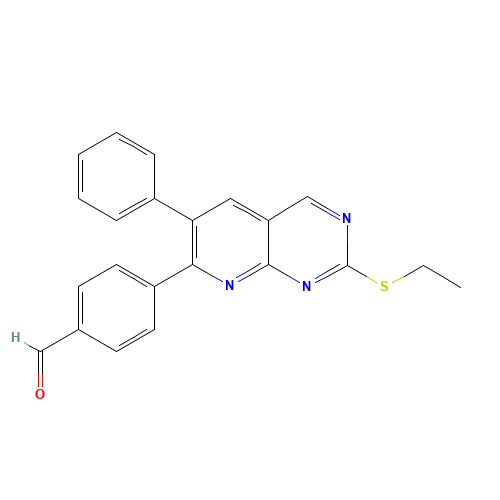 4-(2-ethylsulfanyl-6-phenylpyrido[2,3-d]pyrimidin-7-yl)benzaldehyde (CAS: 867353-56-8) - Related Chemical Product