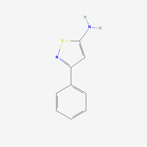 3-phenyl-1,2-thiazol-5-amine (CAS: 14208-52-7) - Chemical Structure and Molecular Formula 