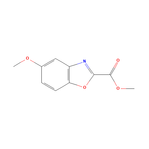 methyl 5-methoxy-1,3-benzoxazole-2-carboxylate (CAS: 49559-57-1) - Chemical Structure and Molecular Formula 