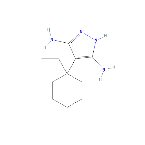 4-(1-ethylcyclohexyl)-1H-pyrazole-3,5-diamine (CAS: 1375087-66-3) - Related Chemical Product