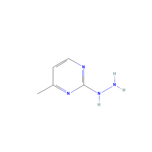 (4-methylpyrimidin-2-yl)hydrazine (CAS: 63170-77-4) - Chemical Structure and Molecular Formula 