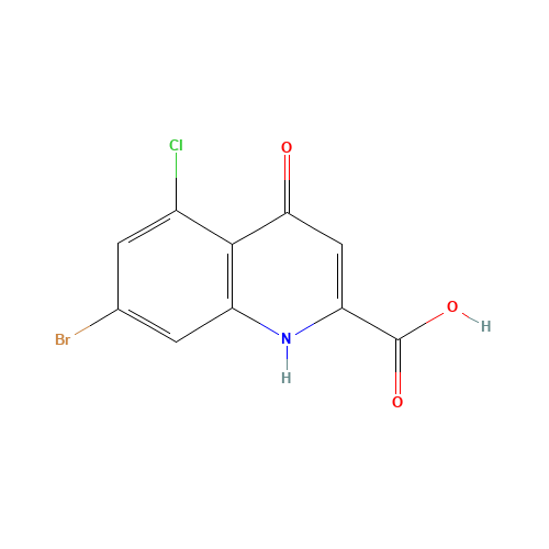 7-bromo-5-chloro-4-oxo-1H-quinoline-2-carboxylic acid (CAS: 123157-69-7) - Related Chemical Product