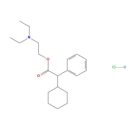 2-(diethylamino)ethyl 2-cyclohexyl-2-phenylacetate;hydrochloride (CAS: 548-66-3) - Related Chemical Product