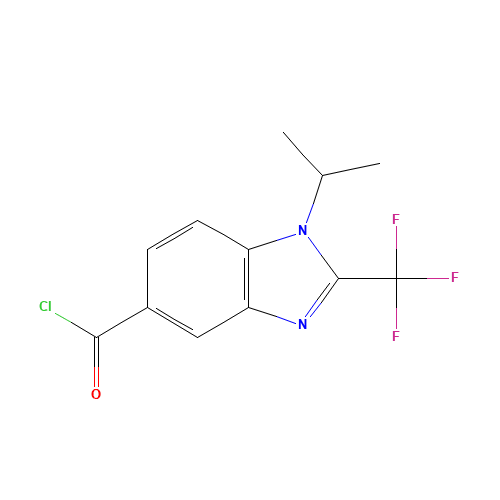 1-propan-2-yl-2-(trifluoromethyl)benzimidazole-5-carbonyl chloride (CAS: 690632-69-0) - Related Chemical Product