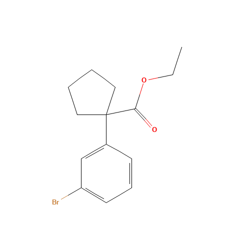 ethyl 1-(3-bromophenyl)cyclopentane-1-carboxylate (CAS: 885068-62-2) - Related Chemical Product