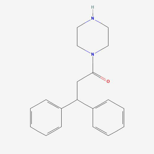 3,3-diphenyl-1-piperazin-1-ylpropan-1-one (CAS: 88372-34-3) - Related Chemical Product