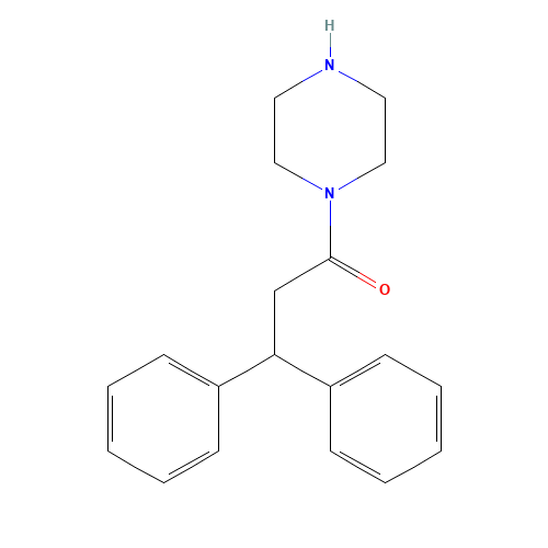 3,3-diphenyl-1-piperazin-1-ylpropan-1-one (CAS: 88372-34-3) - Related Chemical Product