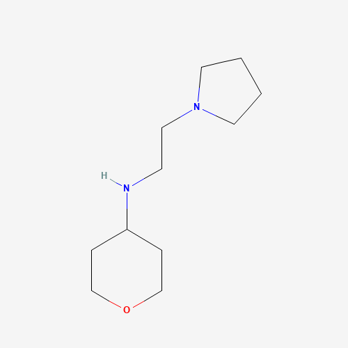 N-(2-pyrrolidin-1-ylethyl)oxan-4-amine (CAS: 1037899-60-7) - Chemical Structure and Molecular Formula 