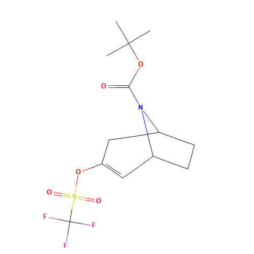 tert-butyl 3-(trifluoromethylsulfonyloxy)-8-azabicyclo[3.2.1]oct-3-ene-8-carboxylate (CAS: 185099-68-7) - Related Chemical Product