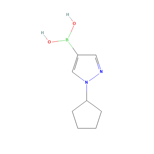 (1-cyclopentylpyrazol-4-yl)boronic acid (CAS: 1416786-06-5) - Related Chemical Product