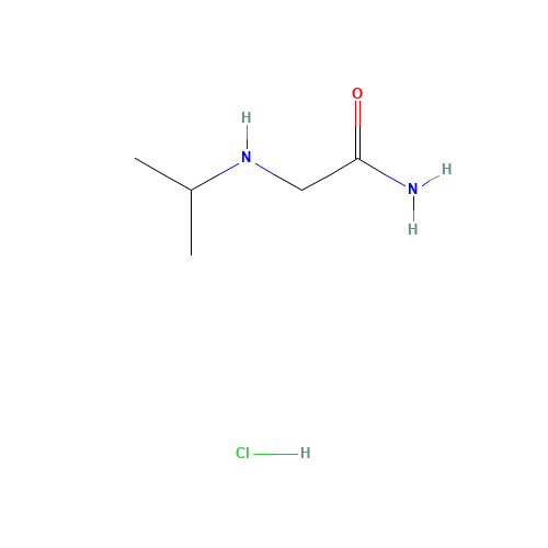 2-(propan-2-ylamino)acetamide;hydrochloride (CAS: 85791-77-1) - Chemical Structure and Molecular Formula 