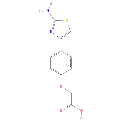 2-[4-(2-amino-1,3-thiazol-4-yl)phenoxy]acetic acid (CAS: 168127-34-2) - Related Chemical Product