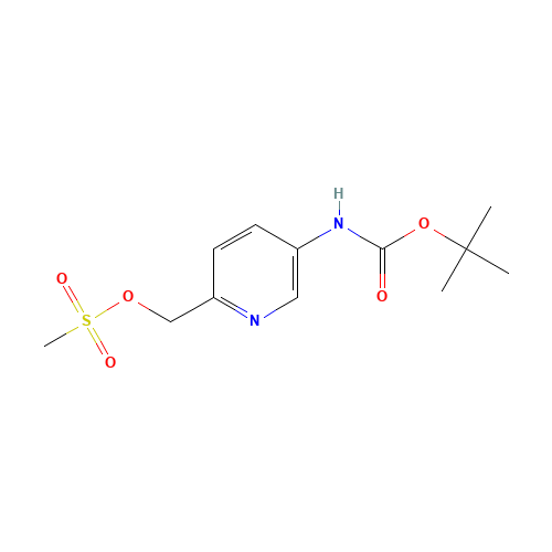[5-[(2-methylpropan-2-yl)oxycarbonylamino]pyridin-2-yl]methyl methanesulfonate (CAS: 882424-73-9) - Related Chemical Product