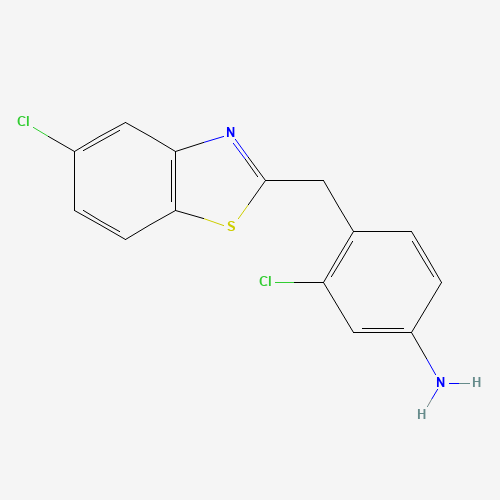 3-chloro-4-[(5-chloro-1,3-benzothiazol-2-yl)methyl]aniline (CAS: 315228-10-5) - Related Chemical Product