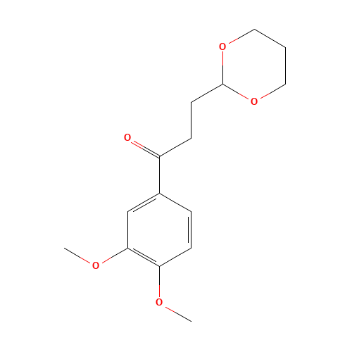 1-(3,4-dimethoxyphenyl)-3-(1,3-dioxan-2-yl)propan-1-one (CAS: 884504-43-2) - Related Chemical Product