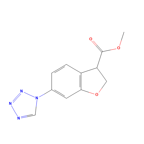 methyl 6-(tetrazol-1-yl)-2,3-dihydro-1-benzofuran-3-carboxylate (CAS: 1374575-13-9) - Related Chemical Product