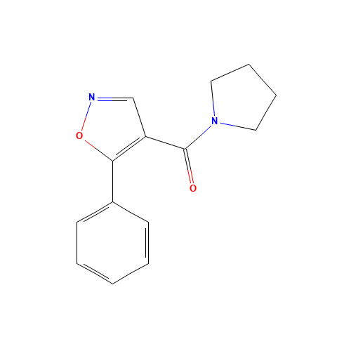 (5-phenyl-1,2-oxazol-4-yl)-pyrrolidin-1-ylmethanone (CAS: 1003558-91-5) - Related Chemical Product