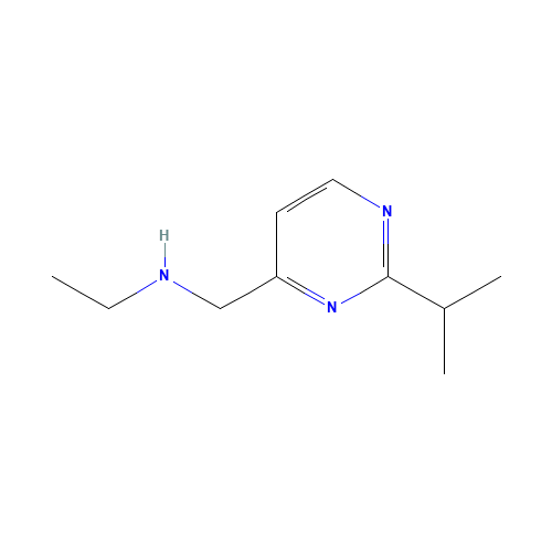 N-[(2-propan-2-ylpyrimidin-4-yl)methyl]ethanamine (CAS: 920460-11-3) - Chemical Structure and Molecular Formula 