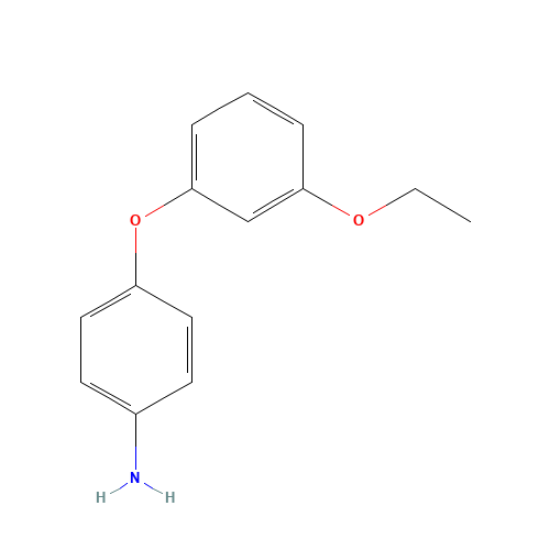 4-(3-ethoxyphenoxy)aniline (CAS: 801989-82-2) - Chemical Structure and Molecular Formula 