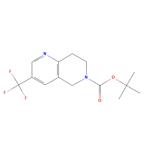 tert-butyl 3-(trifluoromethyl)-7,8-dihydro-5H-1,6-naphthyridine-6-carboxylate (CAS: 624734-26-5) - Related Chemical Product