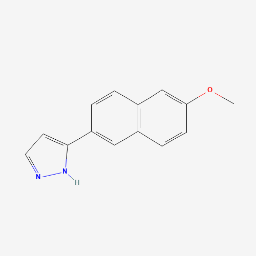 5-(6-methoxynaphthalen-2-yl)-1H-pyrazole (CAS: 258518-56-8) - Chemical Structure and Molecular Formula 