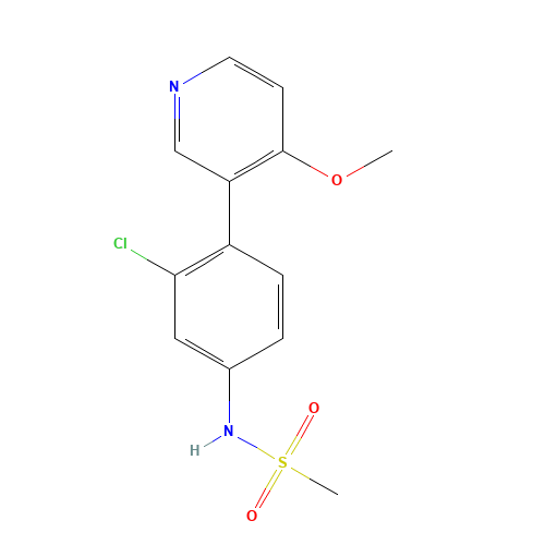 N-[3-chloro-4-(4-methoxypyridin-3-yl)phenyl]methanesulfonamide (CAS: 1357094-04-2) - Related Chemical Product