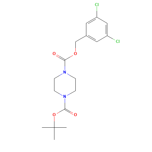 4-O-tert-butyl 1-O-[(3,5-dichlorophenyl)methyl] piperazine-1,4-dicarboxylate (CAS: 1144037-36-4) - Related Chemical Product