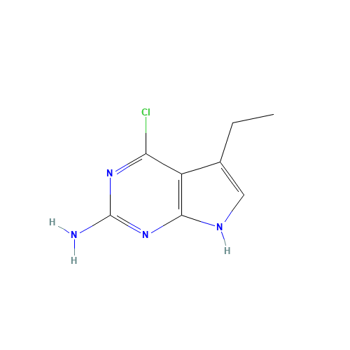4-chloro-5-ethyl-7H-pyrrolo[2,3-d]pyrimidin-2-amine (CAS: 213623-59-7) - Related Chemical Product