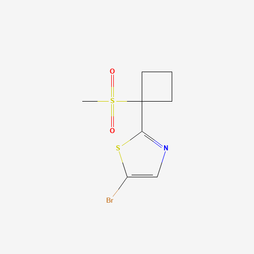 5-bromo-2-(1-methylsulfonylcyclobutyl)-1,3-thiazole (CAS: 1338077-67-0) - Related Chemical Product