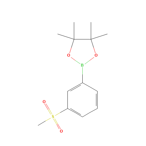 4,4,5,5-tetramethyl-2-(3-methylsulfonylphenyl)-1,3,2-dioxaborolane (CAS: 1001185-88-1) - Related Chemical Product