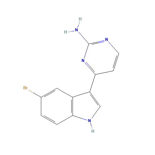 4-(5-bromo-1H-indol-3-yl)pyrimidin-2-amine (CAS: 213473-00-8) - Related Chemical Product