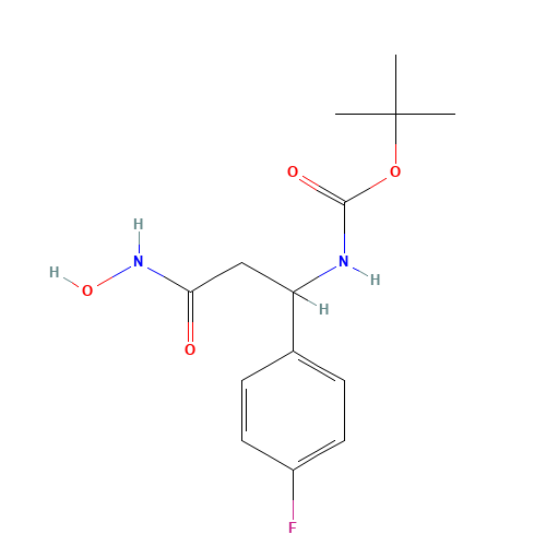 tert-butyl N-[1-(4-fluorophenyl)-3-(hydroxyamino)-3-oxopropyl]carbamate (CAS: 898404-67-6) - Related Chemical Product