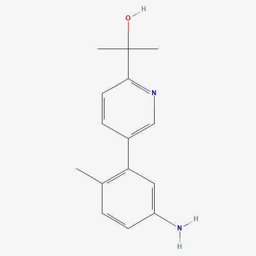 2-[5-(5-amino-2-methylphenyl)pyridin-2-yl]propan-2-ol (CAS: 1207877-91-5) - Related Chemical Product