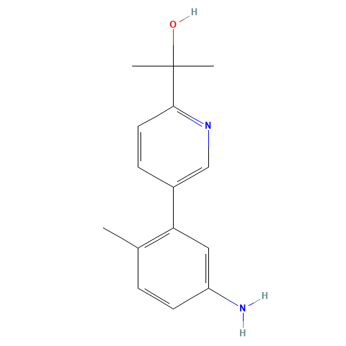 2-[5-(5-amino-2-methylphenyl)pyridin-2-yl]propan-2-ol (CAS: 1207877-91-5) - Related Chemical Product