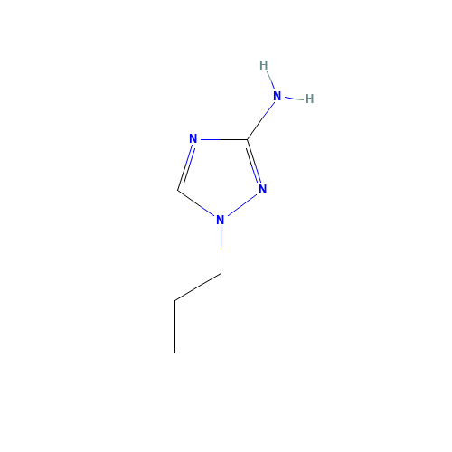 1-propyl-1,2,4-triazol-3-amine (CAS: 58661-95-3) - Chemical Structure and Molecular Formula 