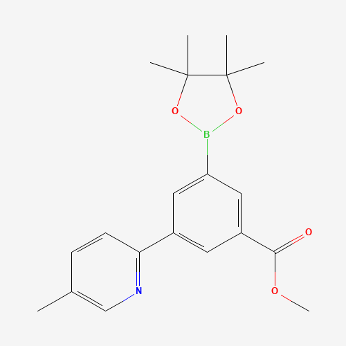 methyl 3-(5-methylpyridin-2-yl)-5-(4,4,5,5-tetramethyl-1,3,2-dioxaborolan-2-yl)benzoate (CAS: 1025699-99-3) - Related Chemical Product