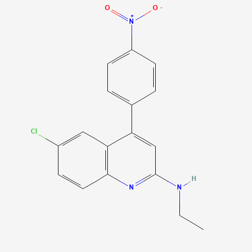 6-chloro-N-ethyl-4-(4-nitrophenyl)quinolin-2-amine (CAS: 950852-94-5) - Related Chemical Product