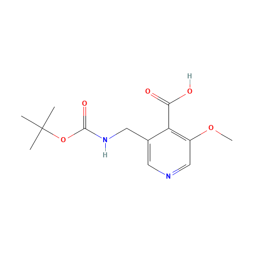 3-methoxy-5-[[(2-methylpropan-2-yl)oxycarbonylamino]methyl]pyridine-4-carboxylic acid (CAS: 1138444-21-9) - Related Chemical Product