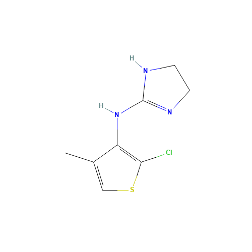 N-(2-chloro-4-methylthiophen-3-yl)-4,5-dihydro-1H-imidazol-2-amine (CAS: 31428-61-2) - Related Chemical Product