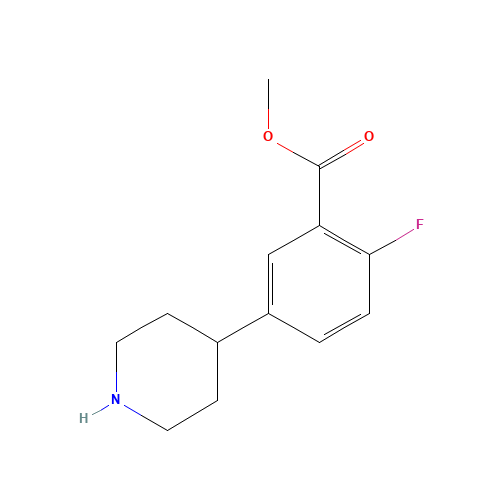methyl 2-fluoro-5-piperidin-4-ylbenzoate (CAS: 782493-73-6) - Related Chemical Product