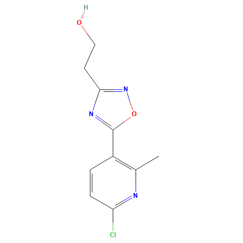 2-[5-(6-chloro-2-methylpyridin-3-yl)-1,2,4-oxadiazol-3-yl]ethanol (CAS: 1093880-08-0) - Related Chemical Product