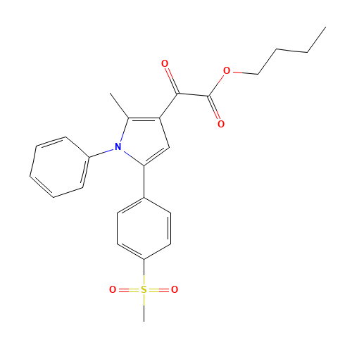 butyl 2-[2-methyl-5-(4-methylsulfonylphenyl)-1-phenylpyrrol-3-yl]-2-oxoacetate (CAS: 1005451-81-9) - Related Chemical Product