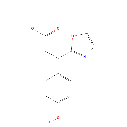 methyl 3-(4-hydroxyphenyl)-3-(1,3-oxazol-2-yl)propanoate (CAS: 916220-13-8) - Related Chemical Product