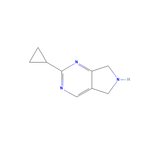 2-cyclopropyl-6,7-dihydro-5H-pyrrolo[3,4-d]pyrimidine (CAS: 916059-18-2) - Related Chemical Product