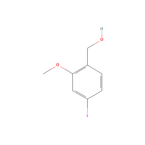 (4-iodo-2-methoxyphenyl)methanol (CAS: 210037-23-3) - Chemical Structure and Molecular Formula 
